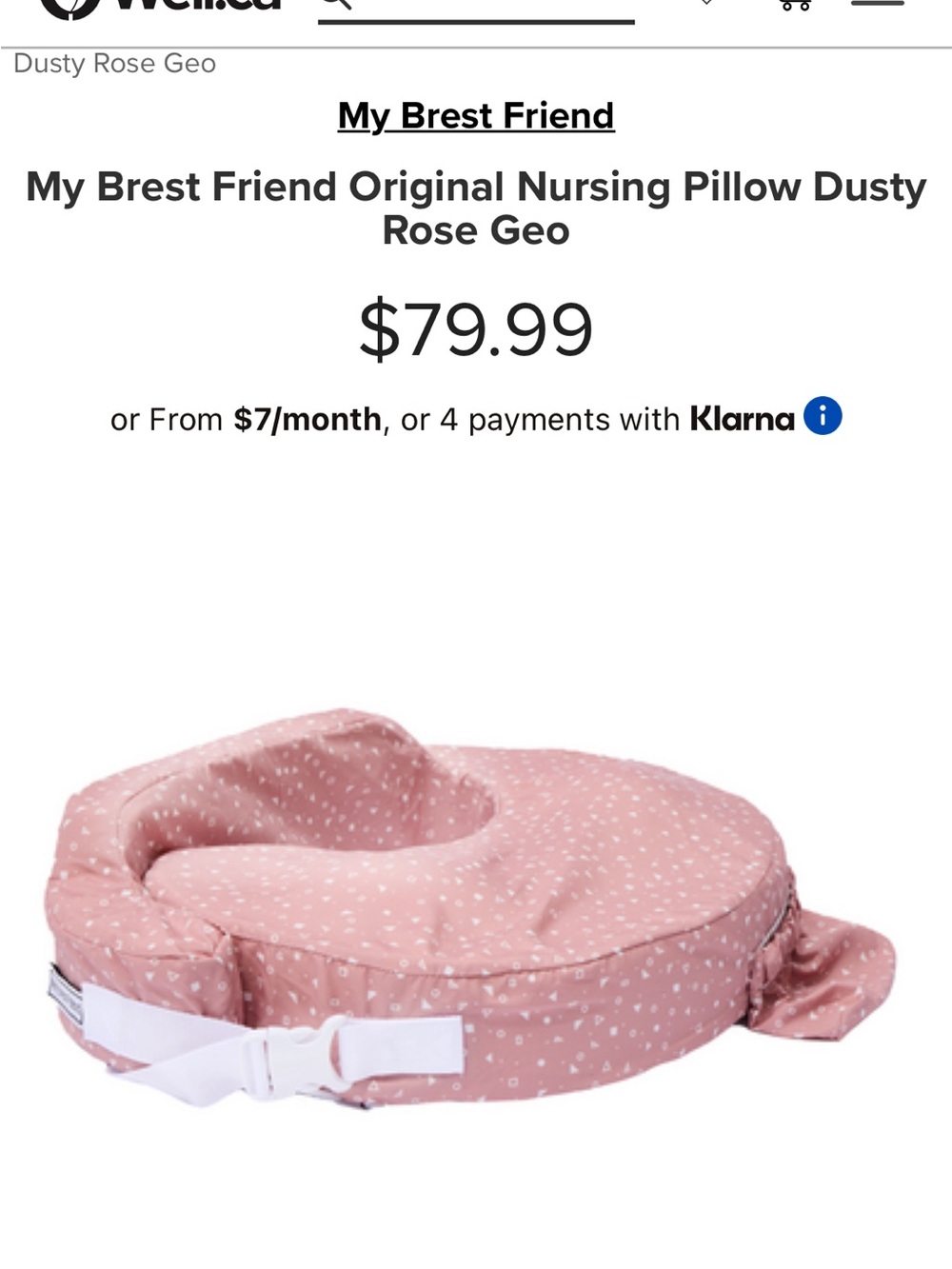 Nursing Pillow - black and white